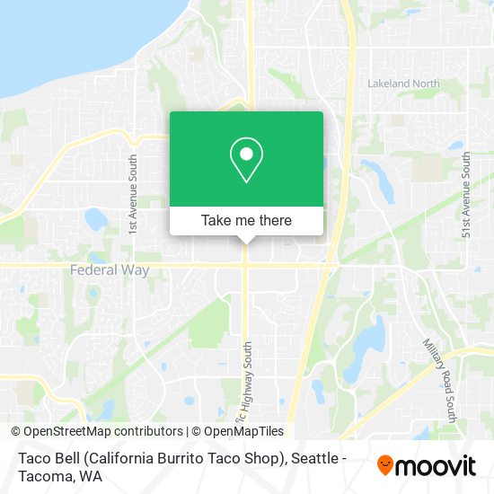 Mapa de Taco Bell (California Burrito Taco Shop)