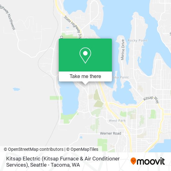 Mapa de Kitsap Electric (Kitsap Furnace & Air Conditioner Services)