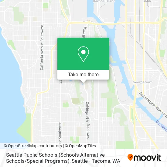 Mapa de Seattle Public Schools (Schools Alternative Schools / Special Programs)