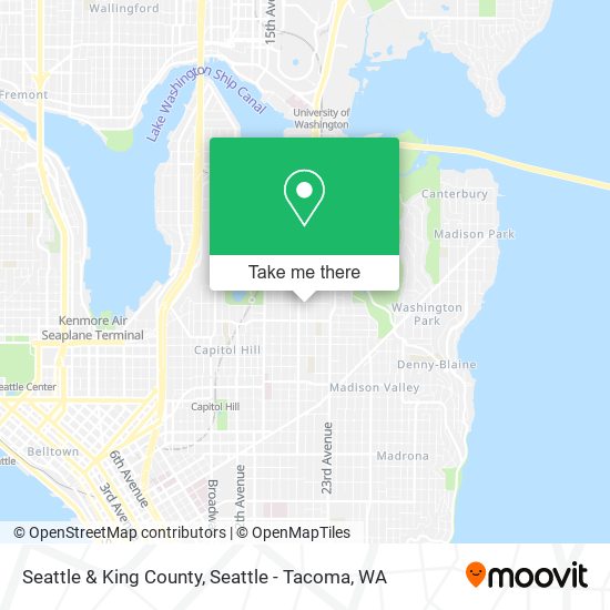 Seattle & King County map