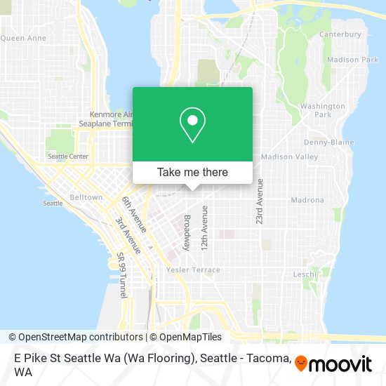 Mapa de E Pike St Seattle Wa (Wa Flooring)