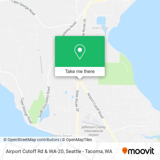 Airport Cutoff Rd & WA-20 map