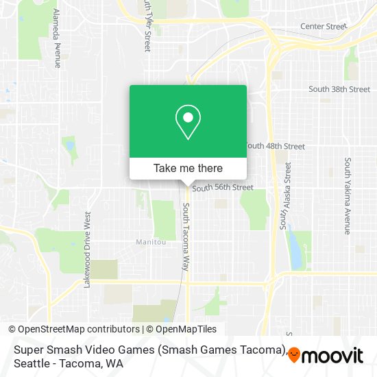 Super Smash Video Games (Smash Games Tacoma) map