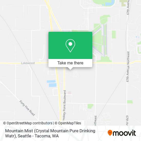 Mountain Mist (Crystal Mountain Pure Drinking Watr) map