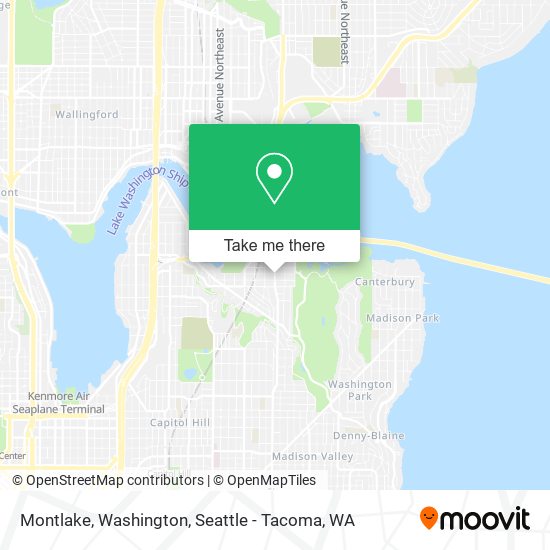 Mapa de Montlake, Washington