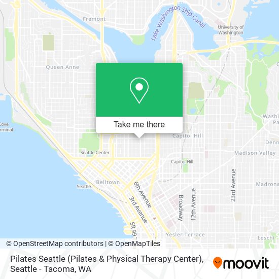 Mapa de Pilates Seattle (Pilates & Physical Therapy Center)