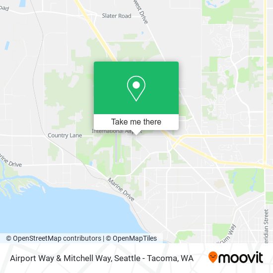 Mapa de Airport Way & Mitchell Way