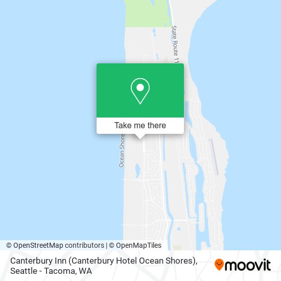 Mapa de Canterbury Inn (Canterbury Hotel Ocean Shores)