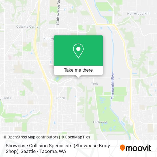 Mapa de Showcase Collision Specialists (Showcase Body Shop)