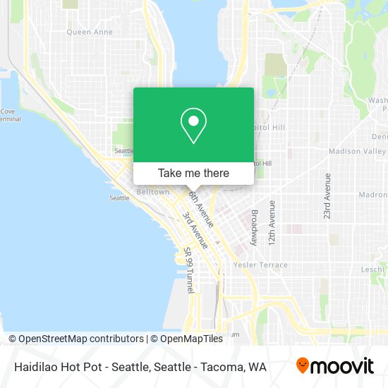 Mapa de Haidilao Hot Pot - Seattle