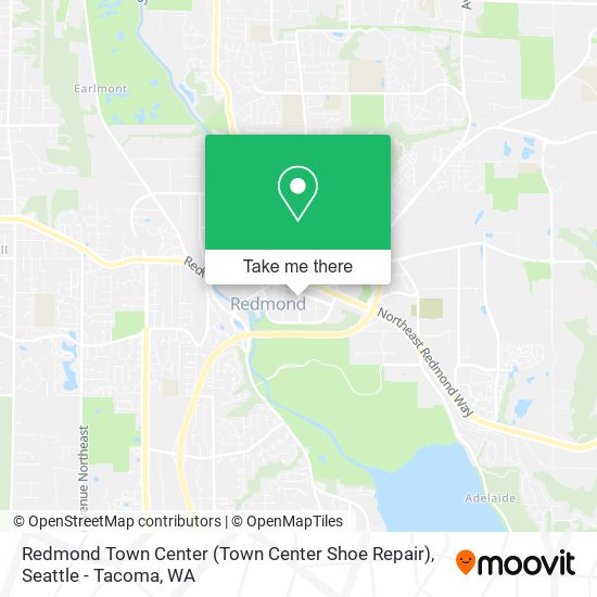 Mapa de Redmond Town Center (Town Center Shoe Repair)