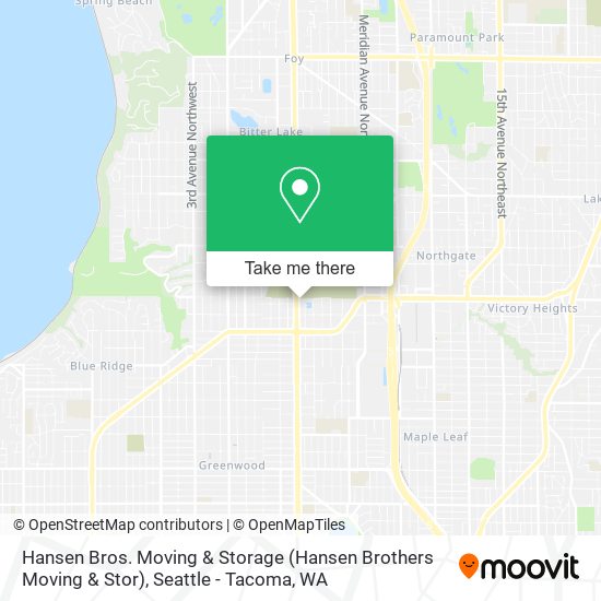 Hansen Bros. Moving & Storage (Hansen Brothers Moving & Stor) map