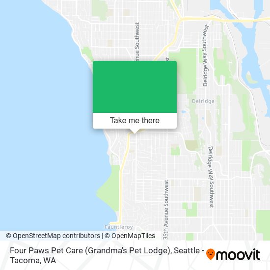 Four Paws Pet Care (Grandma's Pet Lodge) map