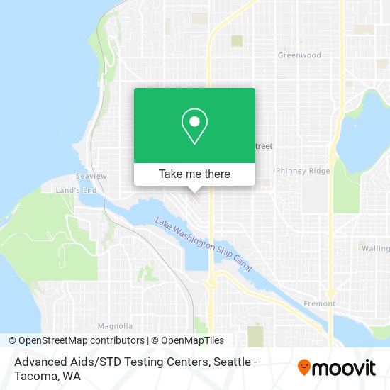 Advanced Aids / STD Testing Centers map