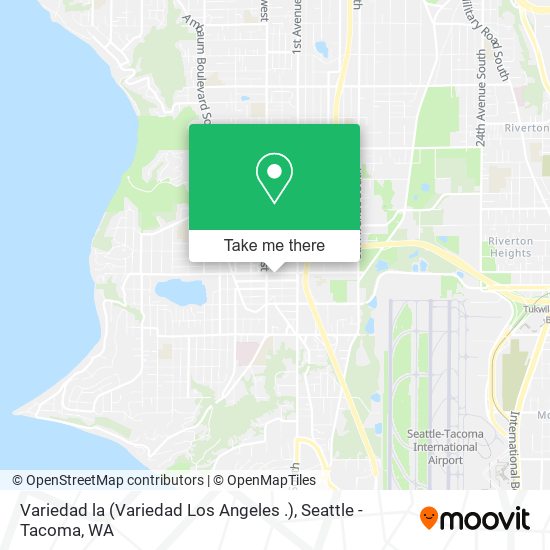 Mapa de Variedad la (Variedad Los Angeles .)