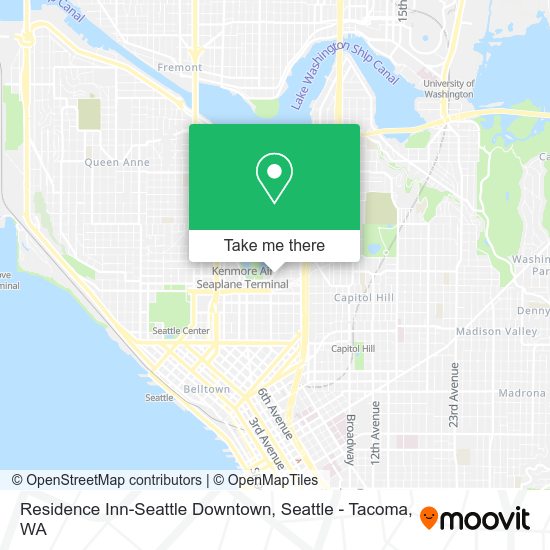 Mapa de Residence Inn-Seattle Downtown