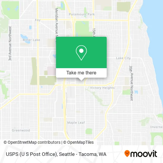 USPS (U S Post Office) map