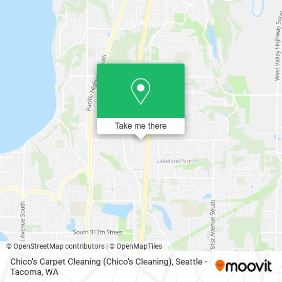Chico's Carpet Cleaning map
