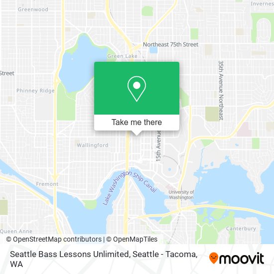 Seattle Bass Lessons Unlimited map