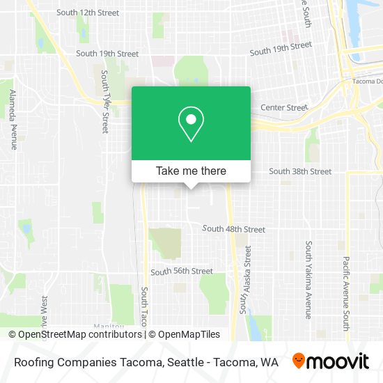 Mapa de Roofing Companies Tacoma