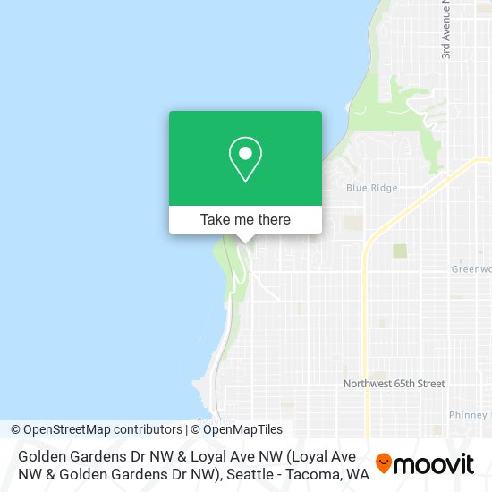 Golden Gardens Dr NW & Loyal Ave NW map