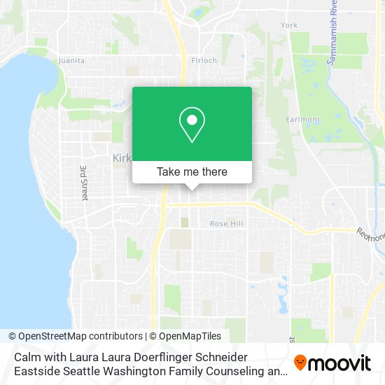 Mapa de Calm with Laura Laura Doerflinger Schneider Eastside Seattle Washington Family Counseling and Life