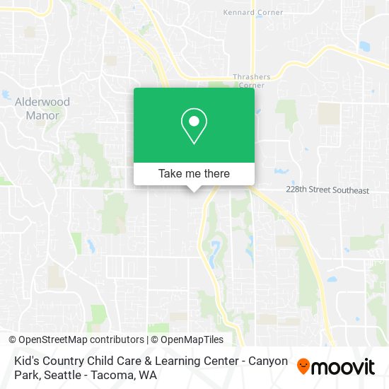 Mapa de Kid's Country Child Care & Learning Center - Canyon Park