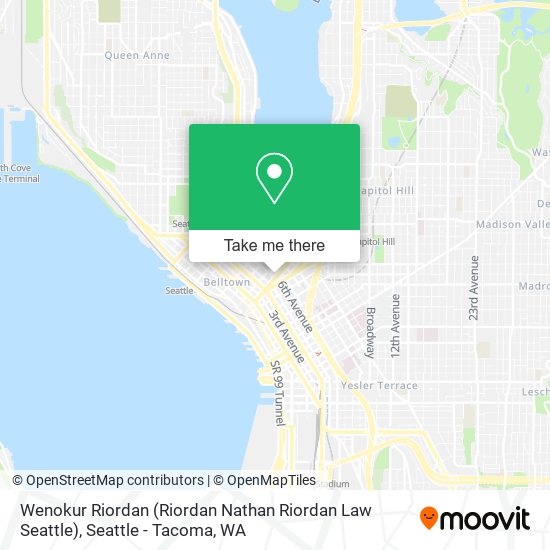 Mapa de Wenokur Riordan (Riordan Nathan Riordan Law Seattle)