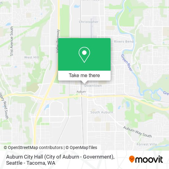 Auburn City Hall (City of Auburn - Government) map