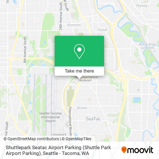 Shuttlepark Seatac Airport Parking (Shuttle Park Airport Parking) map