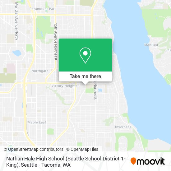 Nathan Hale High School (Seattle School District 1-King) map