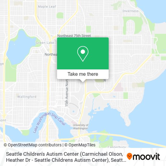 Seattle Children's Autism Center (Carmichael Olson, Heather Dr - Seattle Childrens Autism Center) map