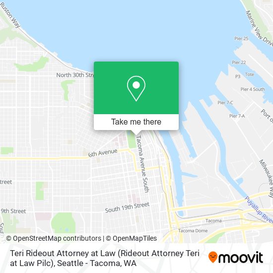 Teri Rideout Attorney at Law map