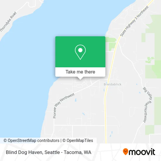 Blind Dog Haven map