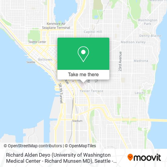 Mapa de Richard Alden Deyo (University of Washington Medical Center - Richard Munsen MD)