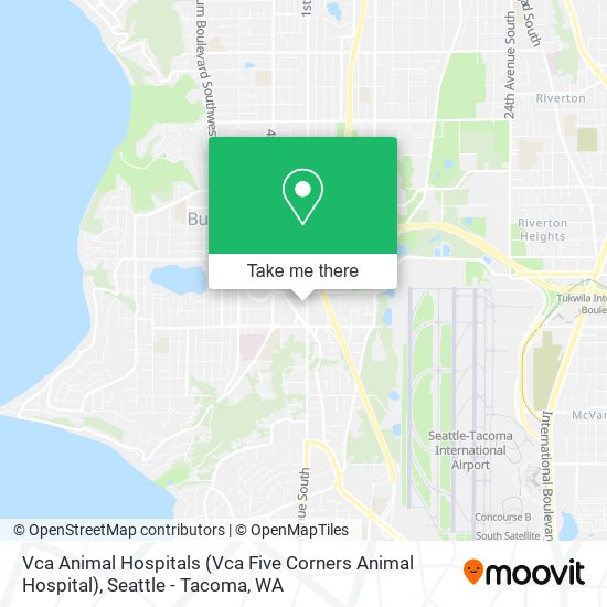 Vca Animal Hospitals (Vca Five Corners Animal Hospital) map