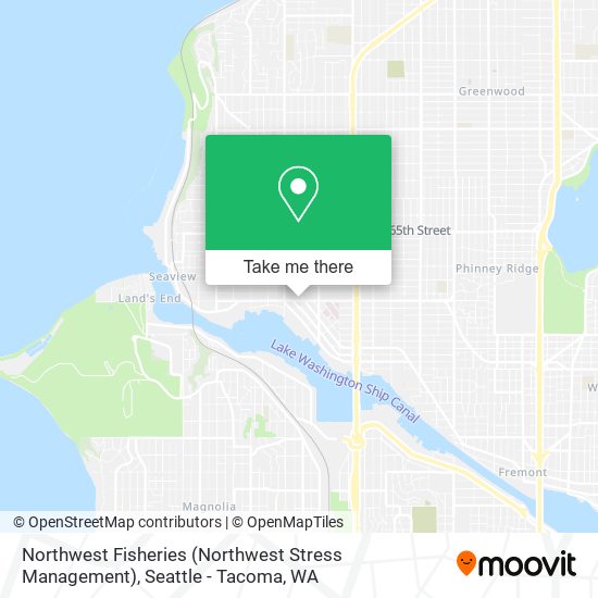 Mapa de Northwest Fisheries (Northwest Stress Management)