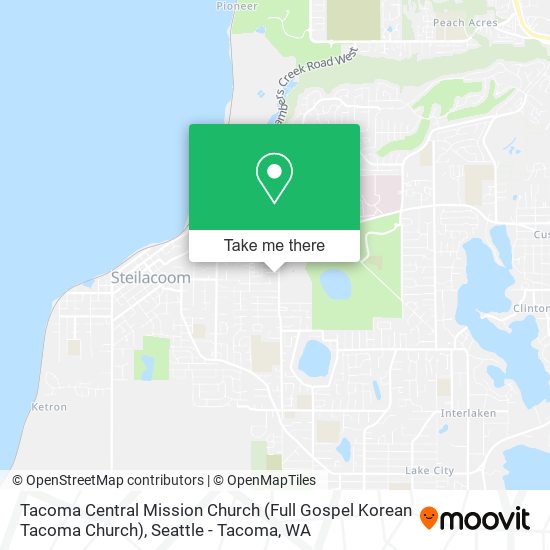 Mapa de Tacoma Central Mission Church (Full Gospel Korean Tacoma Church)