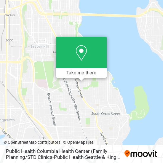 Public Health Columbia Health Center map