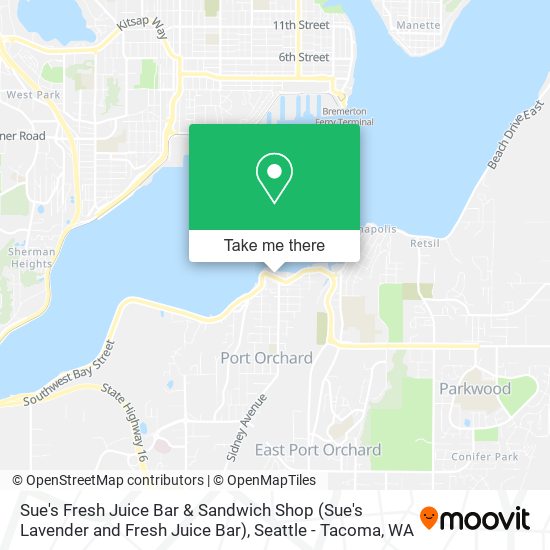 Sue's Fresh Juice Bar & Sandwich Shop (Sue's Lavender and Fresh Juice Bar) map