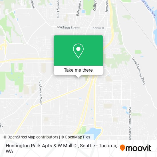 Mapa de Huntington Park Apts & W Mall Dr