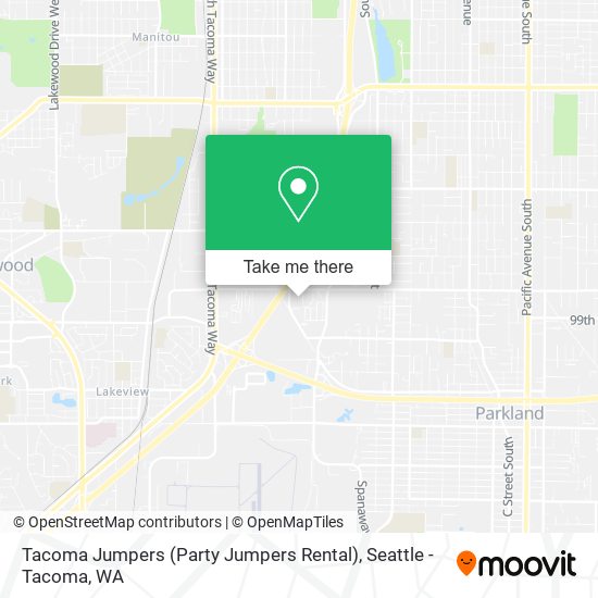 Tacoma Jumpers (Party Jumpers Rental) map