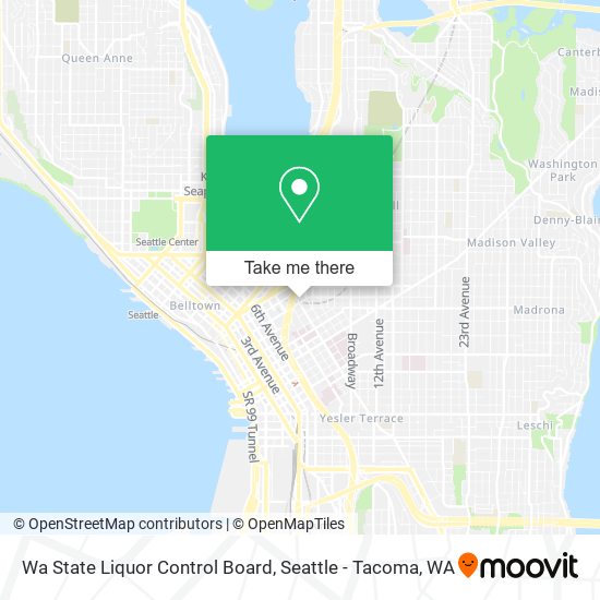 Wa State Liquor Control Board map