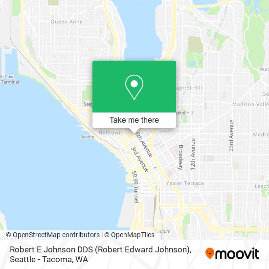 Robert E Johnson DDS (Robert Edward Johnson) map