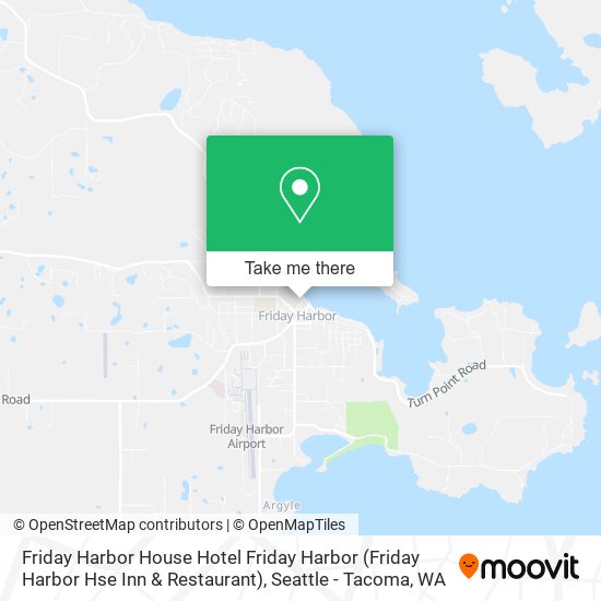 Mapa de Friday Harbor House Hotel Friday Harbor (Friday Harbor Hse Inn & Restaurant)