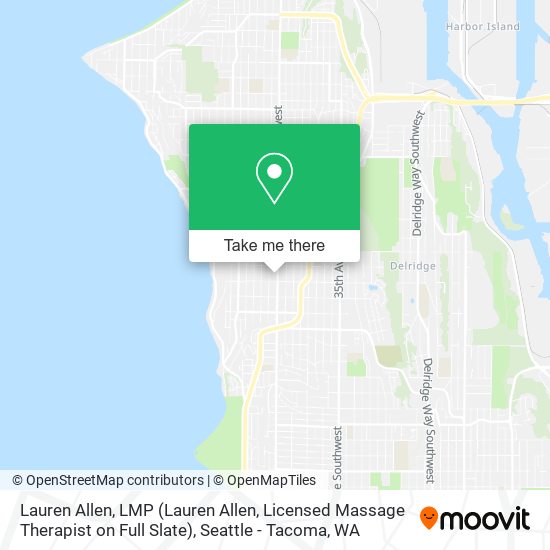 Mapa de Lauren Allen, LMP (Lauren Allen, Licensed Massage Therapist on Full Slate)