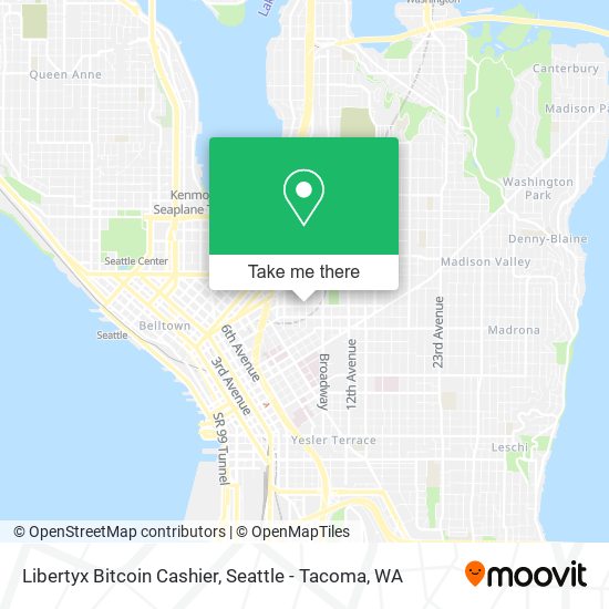 Mapa de Libertyx Bitcoin Cashier