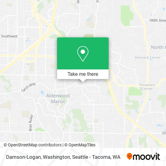 Damson-Logan, Washington map