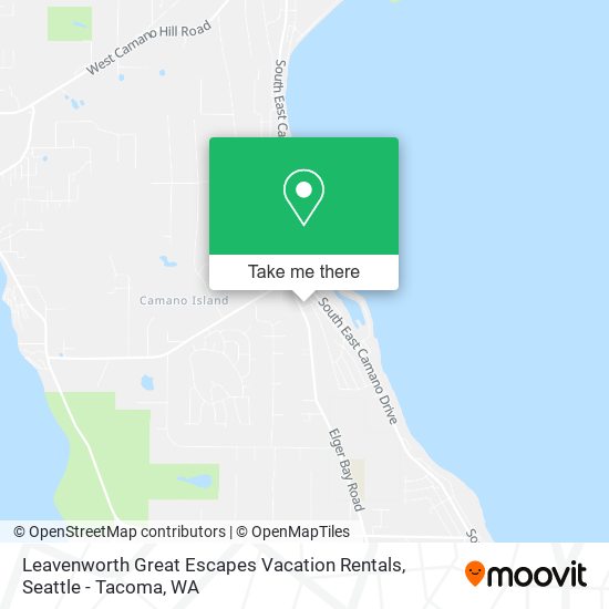 Mapa de Leavenworth Great Escapes Vacation Rentals
