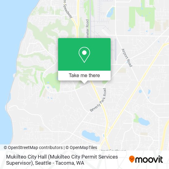 Mapa de Mukilteo City Hall (Mukilteo City Permit Services Supervisor)